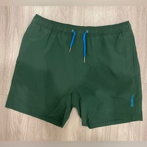 Bamboo Ave Shorts Mens XL Green Boundless Lined Performance Workout Hybrid